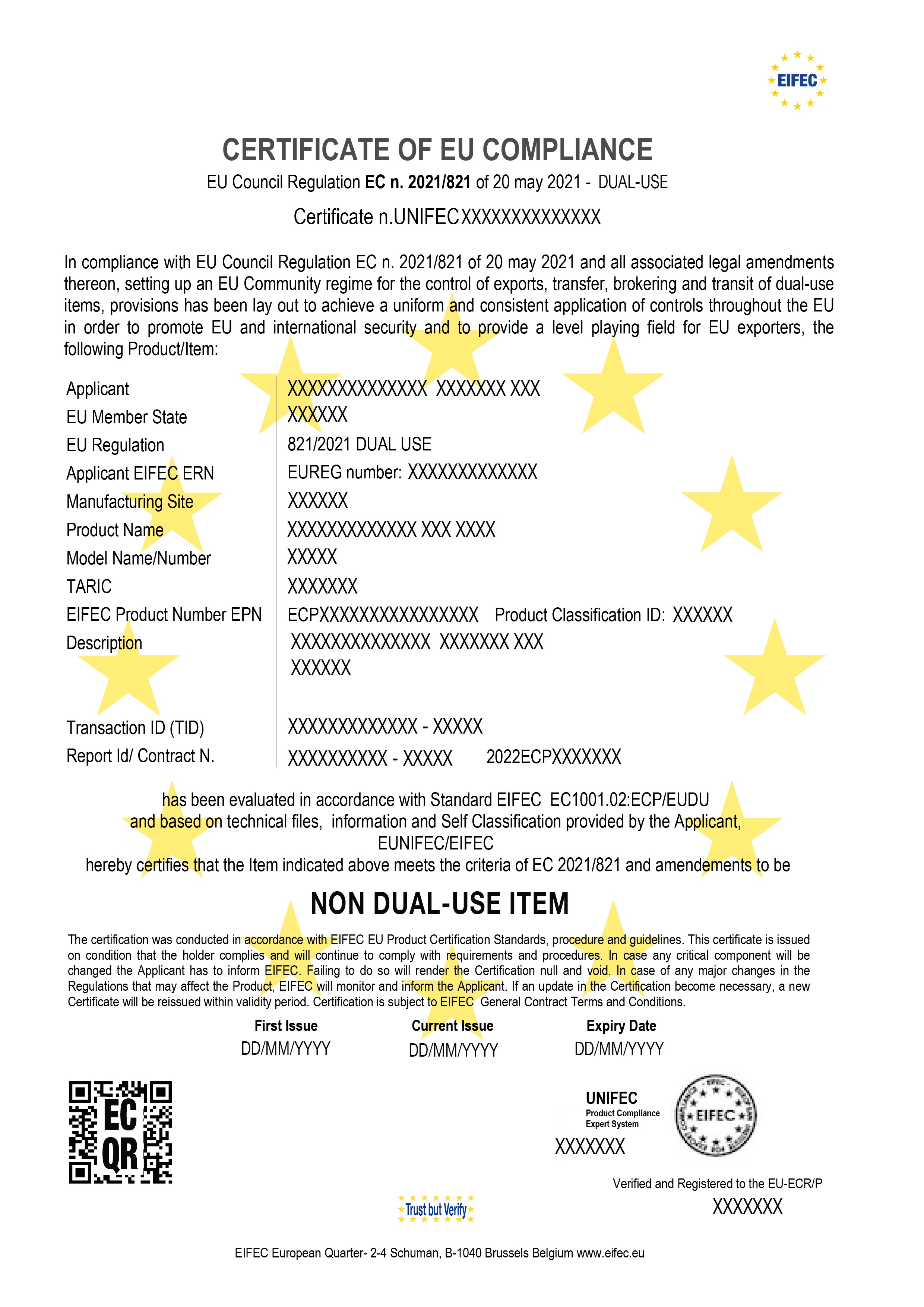 RUSSIA Export Compliance Product Certification EIFEC When You Need 